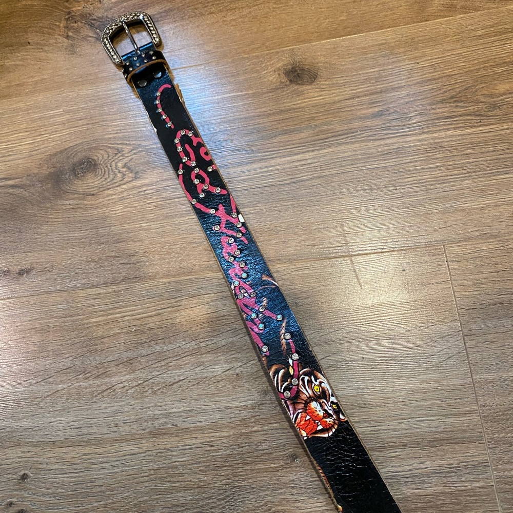Vintage Ed Hardy Panther Belt